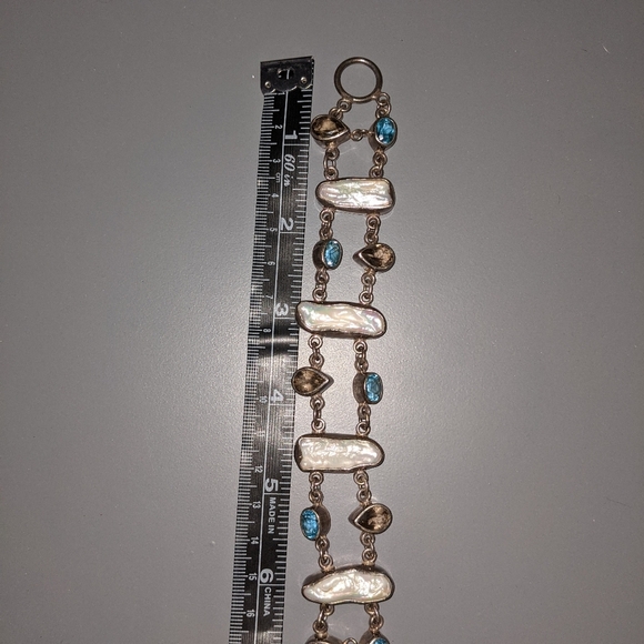 Semi precious stones in sterling silver br… - Picture 6 of 6